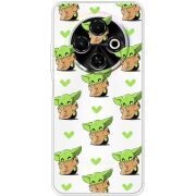 Прозорий чохол BoxFace Tecno Spark 30C Pattern Baby Yoda