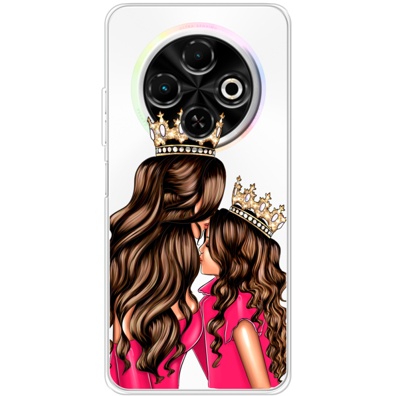 Прозорий чохол BoxFace Tecno Spark 30C Queen and Princess