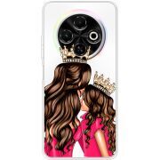 Прозорий чохол BoxFace Tecno Spark 30C Queen and Princess