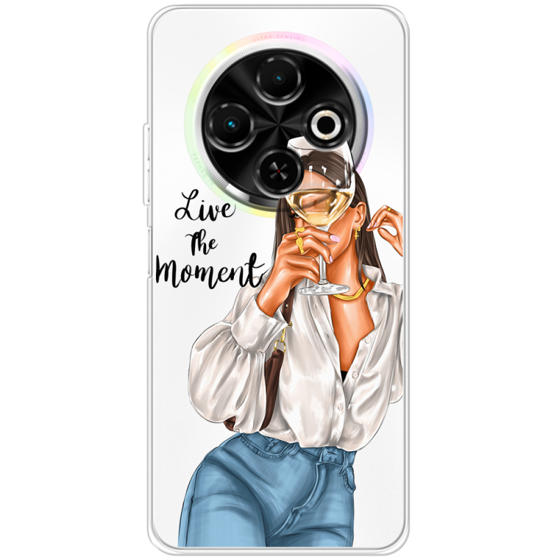 Прозорий чохол BoxFace Tecno Spark 30C Live The Moment