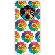 Прозорий чохол BoxFace Tecno Spark 30C Hippie Flowers