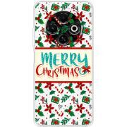 Прозорий чохол BoxFace Tecno Spark 30C Vintage Christmas Pattern