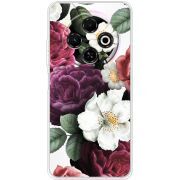 Прозорий чохол BoxFace Tecno Spark 30C Floral Dark Dreams