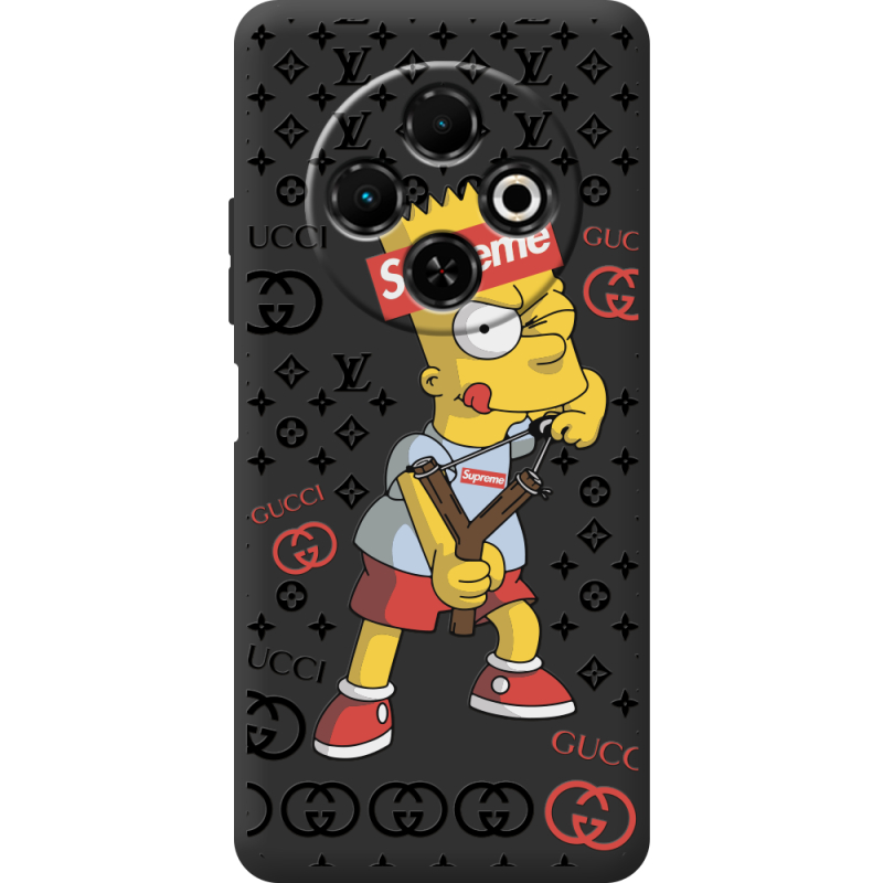 Чорний чохол BoxFace Tecno Spark 30C Yellow Fun