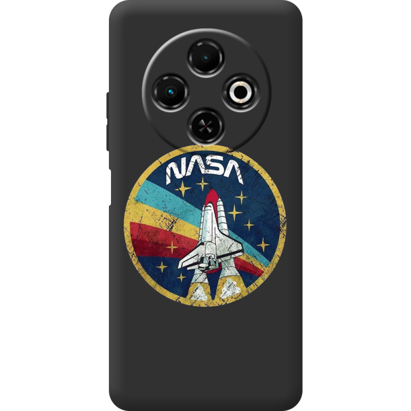 Чорний чохол BoxFace Tecno Spark 30C NASA