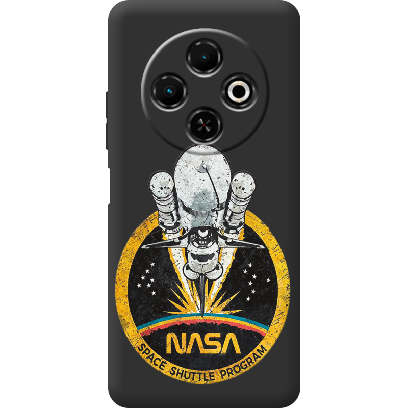 Чорний чохол BoxFace Tecno Spark 30C NASA Spaceship