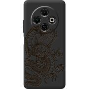 Чорний чохол BoxFace Tecno Spark 30C Chinese Dragon