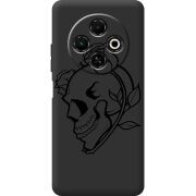 Чорний чохол BoxFace Tecno Spark 30C Skull and Roses