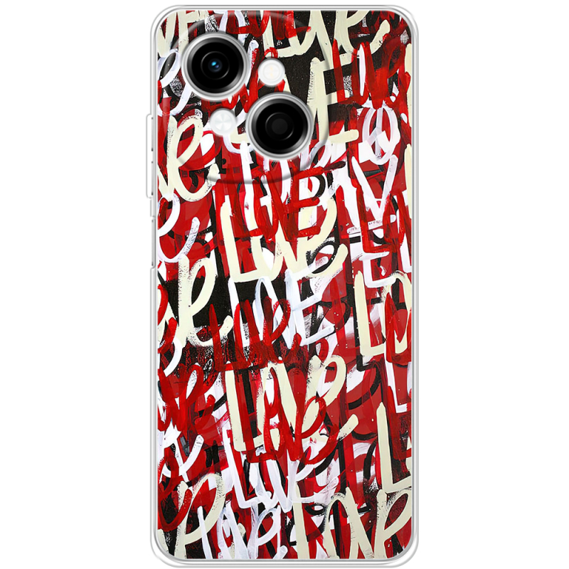 Чохол BoxFace Tecno Go 1 Love Graffiti