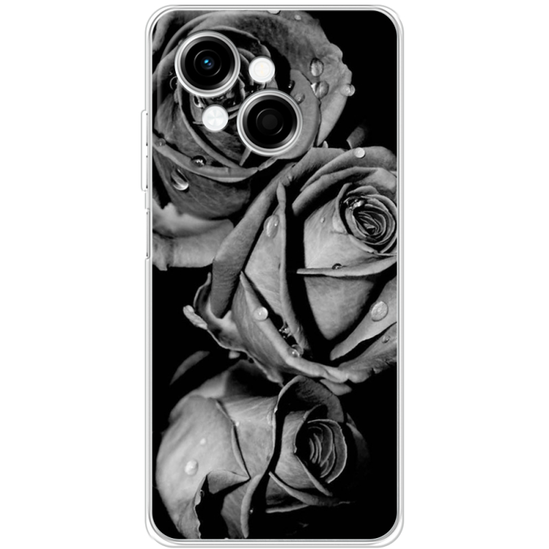Чохол BoxFace Tecno Go 1 Black and White Roses