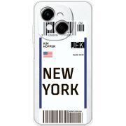 Прозорий чохол BoxFace Tecno Spark Go 1 Ticket New York