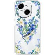 Прозорий чохол BoxFace Tecno Spark Go 1 Spring Bird