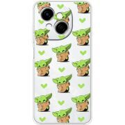 Прозорий чохол BoxFace Tecno Spark Go 1 Pattern Baby Yoda