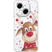 Прозорий чохол BoxFace Tecno Spark Go 1 Winter Deer