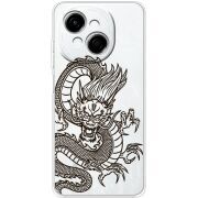 Прозорий чохол BoxFace Tecno Spark Go 1 Chinese Dragon