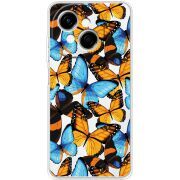 Прозорий чохол BoxFace Tecno Spark Go 1 Butterfly Morpho