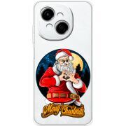 Прозорий чохол BoxFace Tecno Spark Go 1 Cool Santa