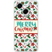 Прозорий чохол BoxFace Tecno Spark Go 1 Vintage Christmas Pattern