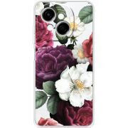 Прозорий чохол BoxFace Tecno Spark Go 1 Floral Dark Dreams