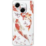 Прозорий чохол BoxFace Tecno Spark Go 1 Japanese Koi Fish