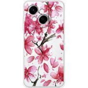 Прозорий чохол BoxFace Tecno Spark Go 1 Pink Magnolia