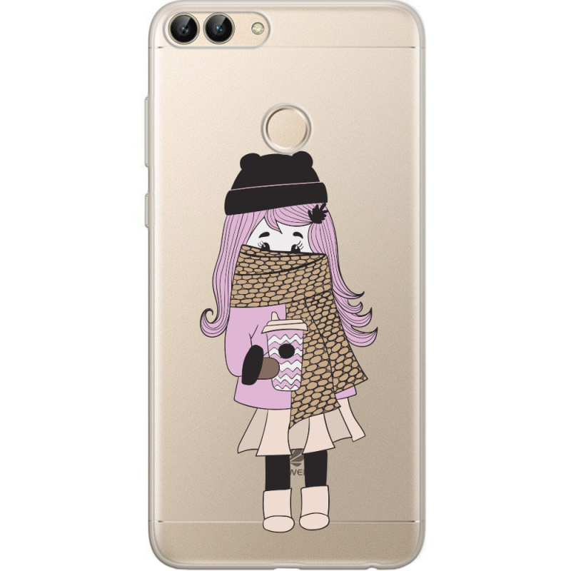 Прозрачный чехол Uprint Huawei P Smart Winter Morning Girl