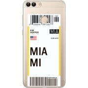 Прозрачный чехол Uprint Huawei P Smart Ticket Miami