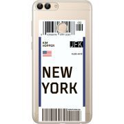 Прозрачный чехол Uprint Huawei P Smart Ticket New York
