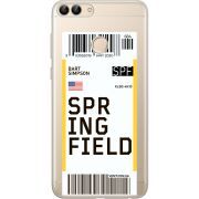 Прозрачный чехол Uprint Huawei P Smart Ticket Springfield