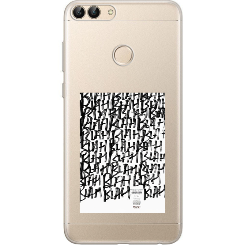 Прозрачный чехол Uprint Huawei P Smart Blah Blah