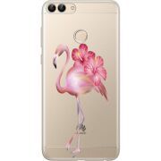 Прозрачный чехол Uprint Huawei P Smart Floral Flamingo