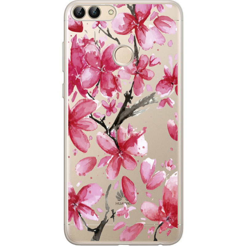 Прозрачный чехол Uprint Huawei P Smart Pink Magnolia