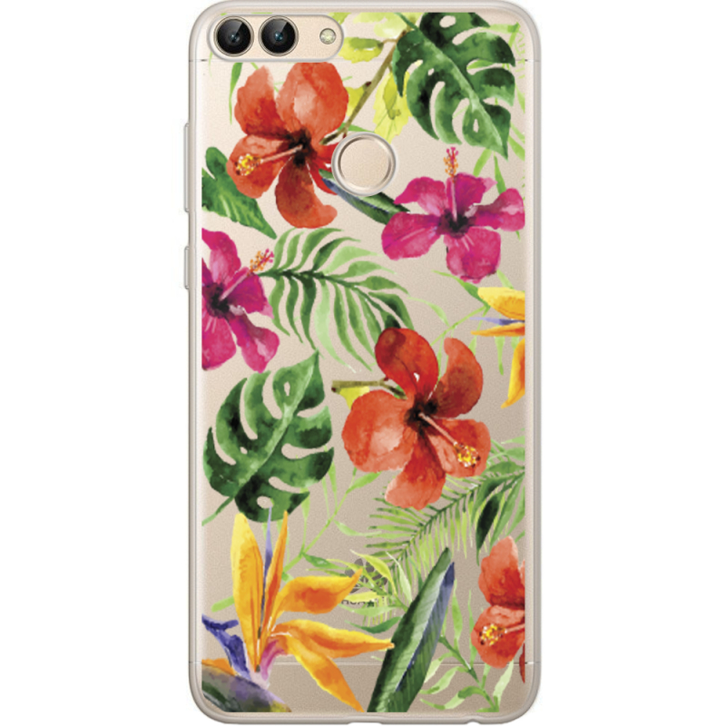 Прозрачный чехол Uprint Huawei P Smart Tropical Flowers