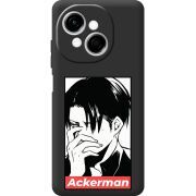 Чорний чохол BoxFace Tecno Spark Go 1 Attack On Titan - Ackerman