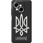 Чорний чохол BoxFace Tecno Spark Go 1 Тризуб монограмма ukraine