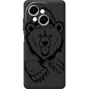 Чорний чохол BoxFace Tecno Spark Go 1 Grizzly Bear