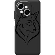 Чорний чохол BoxFace Tecno Spark Go 1 Wolf