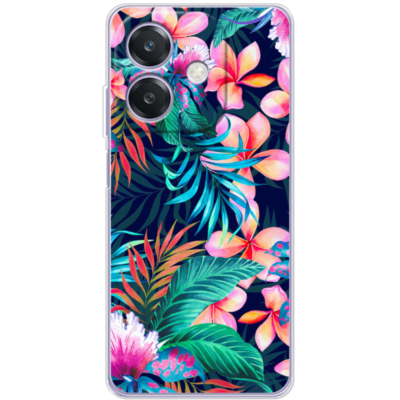 Чохол BoxFace OPPO A3x flowers in the tropics