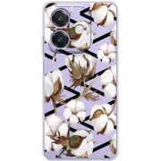 Прозорий чохол BoxFace OPPO A3x Cotton flowers