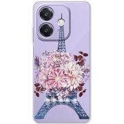 Чохол зі стразами OPPO A3x Eiffel Tower