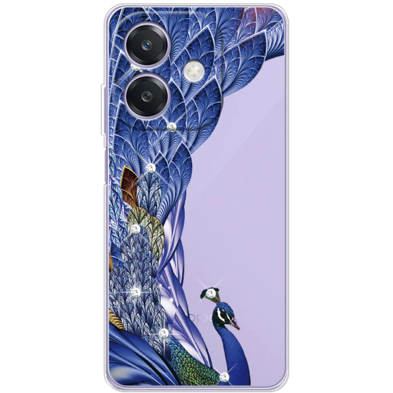 Чохол зі стразами OPPO A3x Peafowl