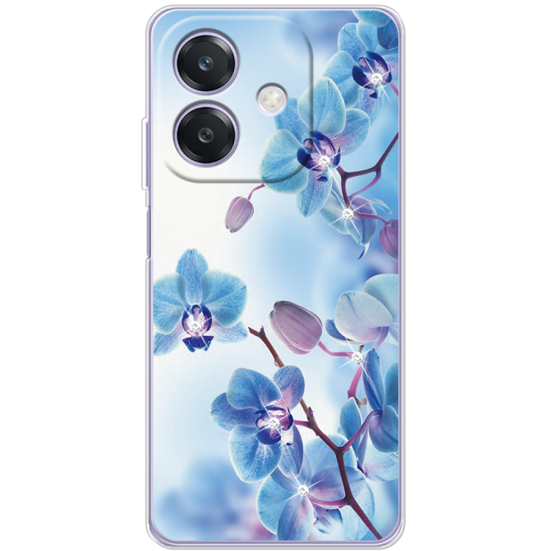 Чохол зі стразами OPPO A3x Orchids