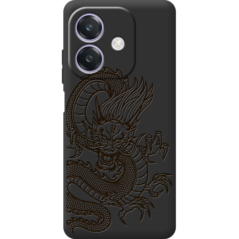 Чорний чохол BoxFace Oppo A3x Chinese Dragon