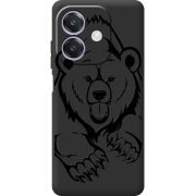 Чорний чохол BoxFace Oppo A3x Grizzly Bear