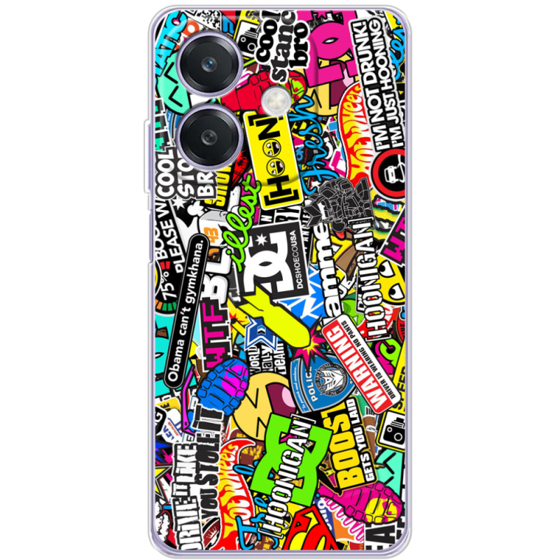 Чохол BoxFace OPPO A40m Multicolored Inscriptions