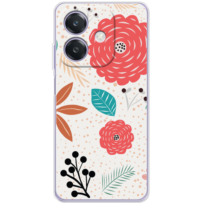 Чохол BoxFace OPPO A40m Line Flowers