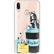 Прозрачный чехол Uprint Huawei P20 Lite City Girl