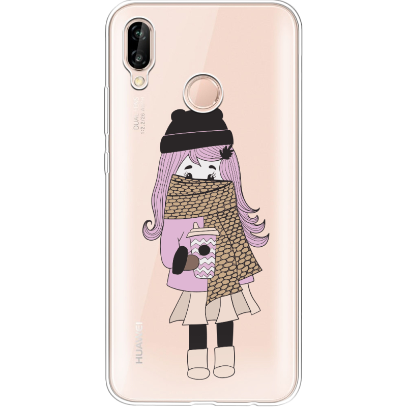 Прозрачный чехол Uprint Huawei P20 Lite Winter Morning Girl