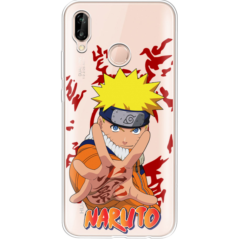 Прозрачный чехол Uprint Huawei P20 Lite Naruto