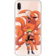 Прозрачный чехол Uprint Huawei P20 Lite Naruto and Kurama